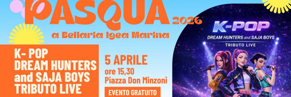 K-pop à Bellaria Igea Marina pour Pâques : musique, énergie et un après-midi à partager.