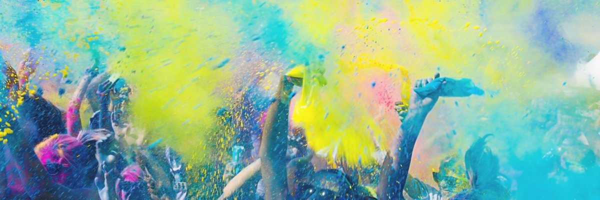 Igea Marina Beach ein Rennen der Farbe - Color Vibe